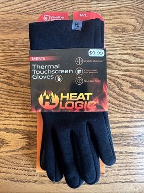 Men's Thermal Touchscreen Gloves - Black